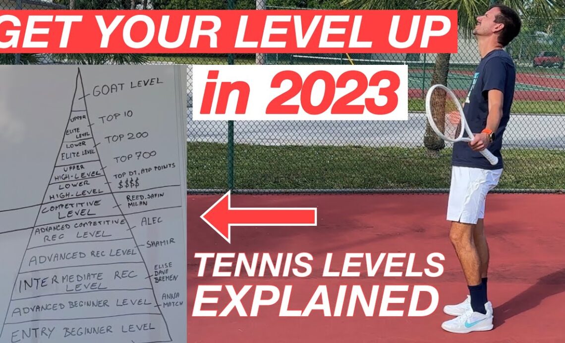 Tennis Levels Explained | How to Get Your Level UP in 2023 🔼