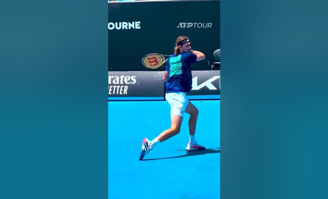 Tsitsipas & Djokovic put in FINAL preparations 💪 #AusOpen