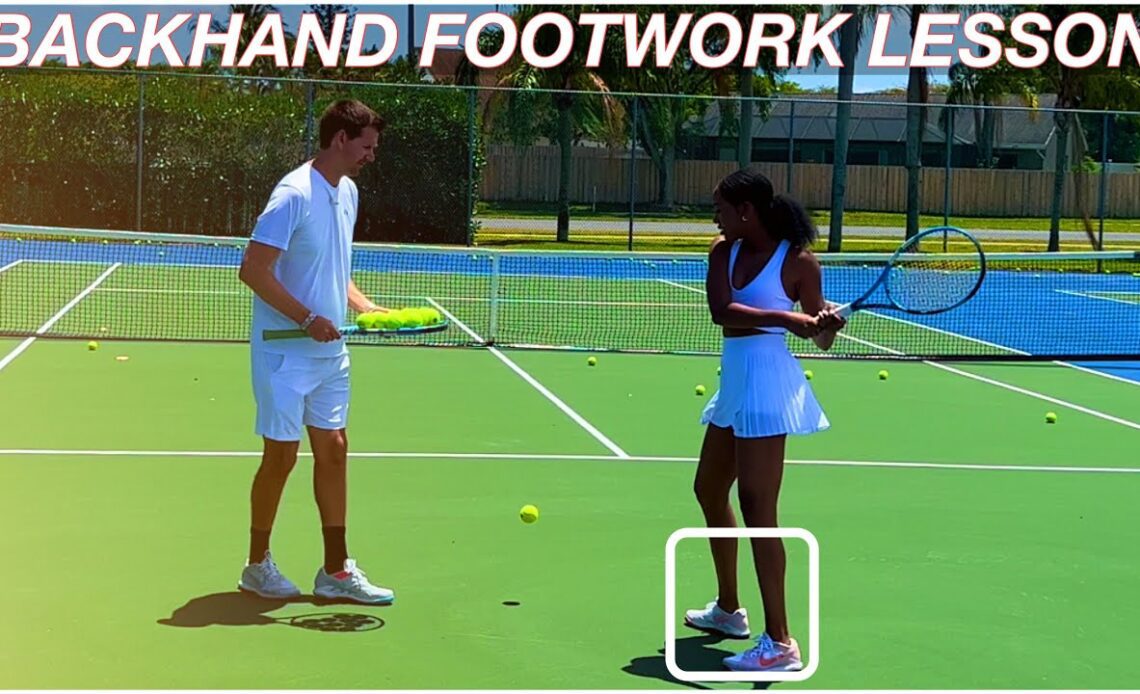 Two-Handed Backhand Footwork | Beginner Tennis Lesson