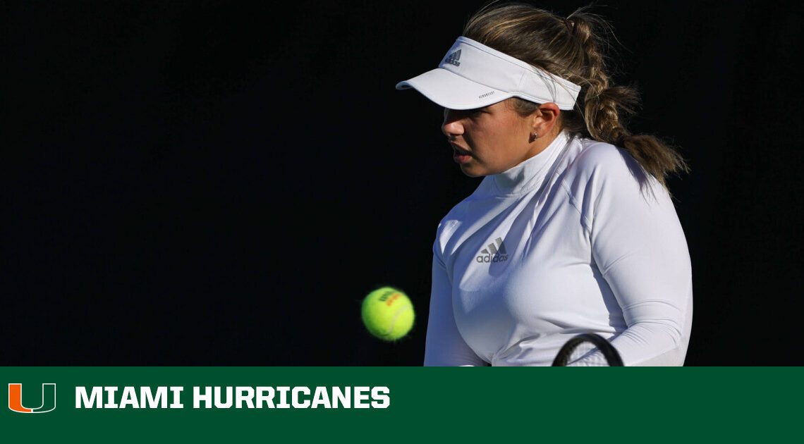 W. Tennis Remains No. 11 Nationally – University of Miami Athletics