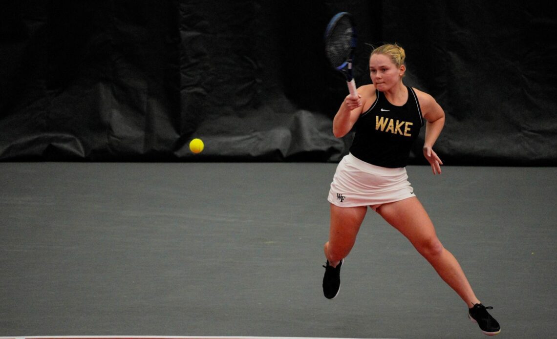 Wake Forest Wraps ITA Kickoff Weekend on Saturday in Consolation Play