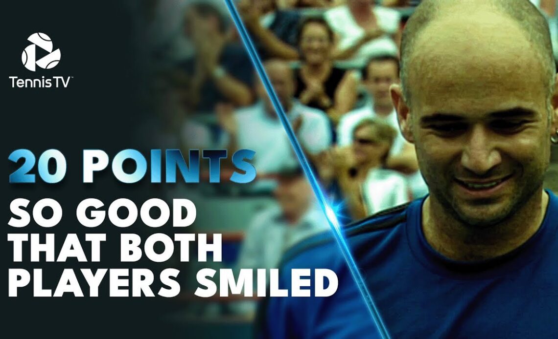20 Tennis Points SO GOOD That Both Players Smiled! 😊