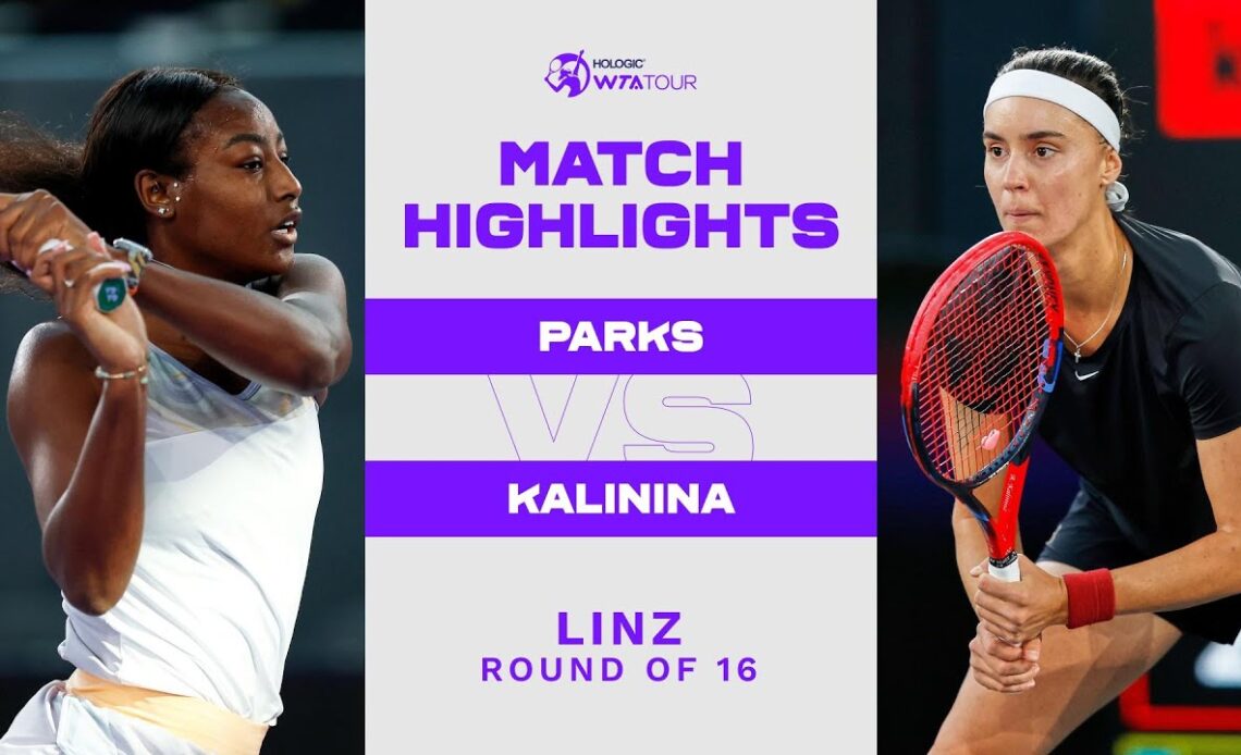 Alycia Parks vs. Anhelina Kalinina | 2023 Linz Round of 16 | WTA Match Highlights