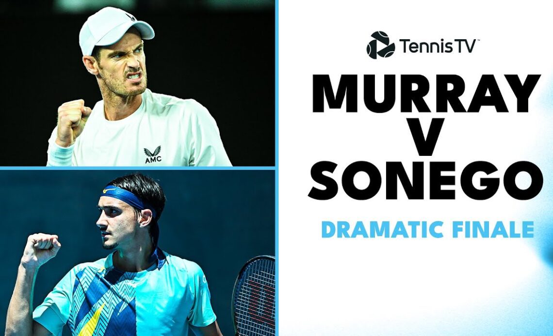 Andy Murray vs Lorenzo Sonego DRAMATIC Finale! | Doha 2023 Highlights