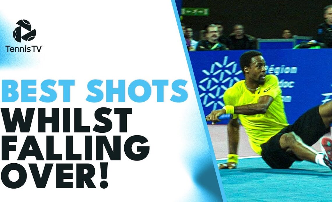 Best ATP Tennis Shots Whilst Falling Over! 🤯 Feat. Monfils, Cuevas & Dimitrov