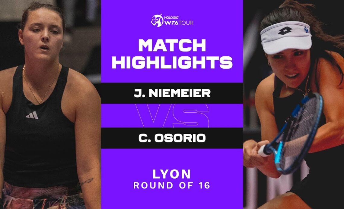 Camila Osorio vs. Jule Niemeier | 2023 Lyon Round of 16 | WTA Match Highlights