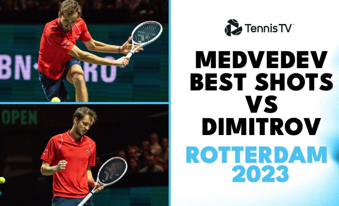 Daniil Medvedev Best Shots vs Grigor Dimitrov | Rotterdam 2023