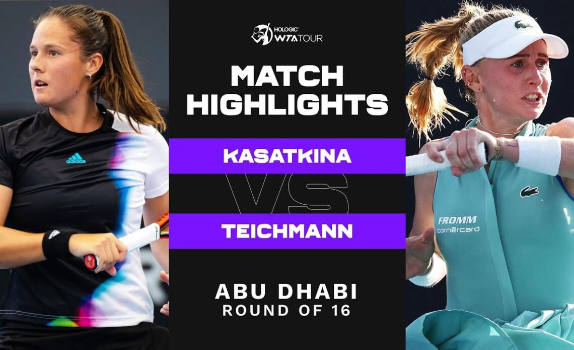 Daria Kasatkina vs. Jil Teichmann | 2023 Abu Dhabi Round of 16 | WTA Match Highlights