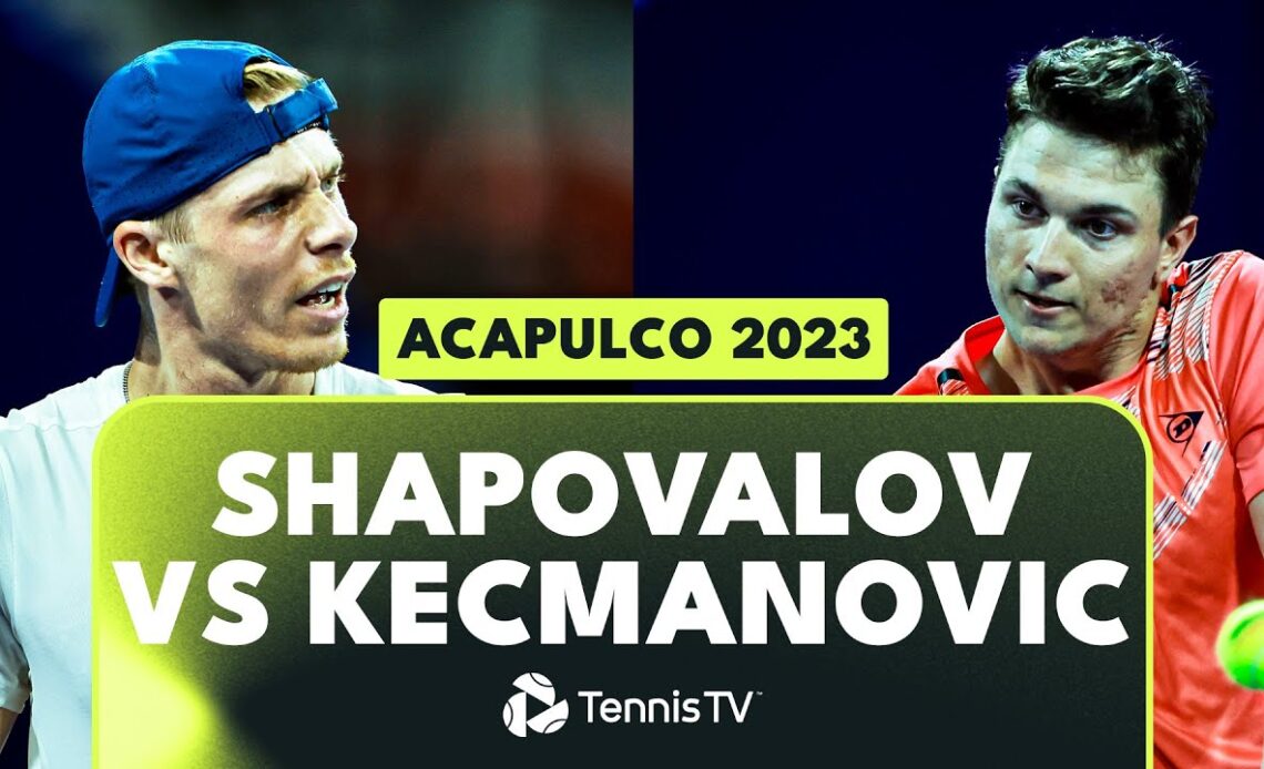 Entertaining Denis Shapovalov vs Miomir Kecmanovic Highlights | Acapulco 2023