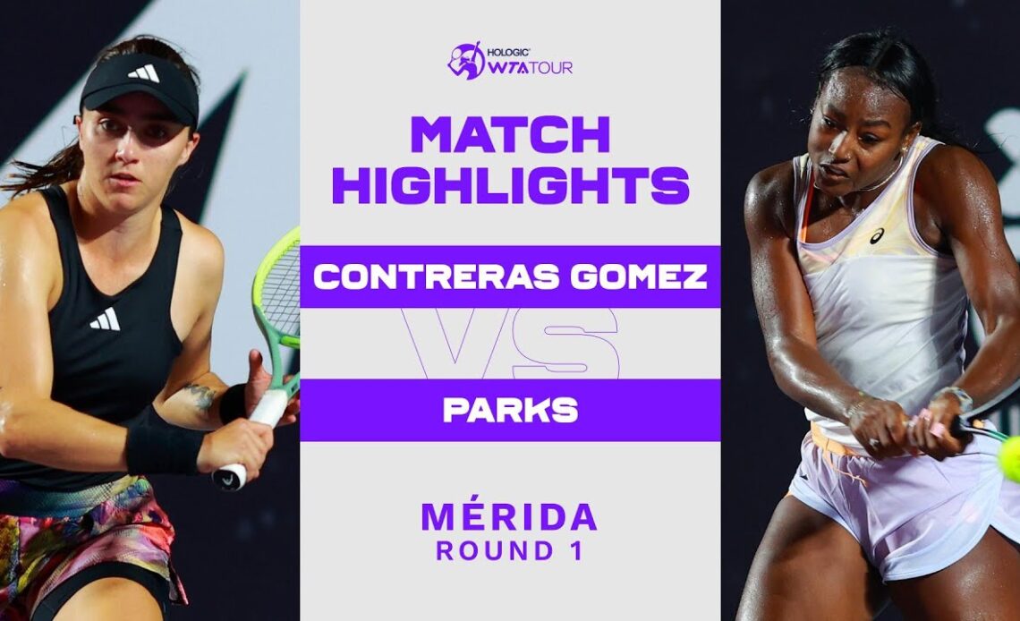 Fernanda Contreras Gomez vs. Alycia Parks | 2023 Mérida Round 1 | WTA Match Highlights