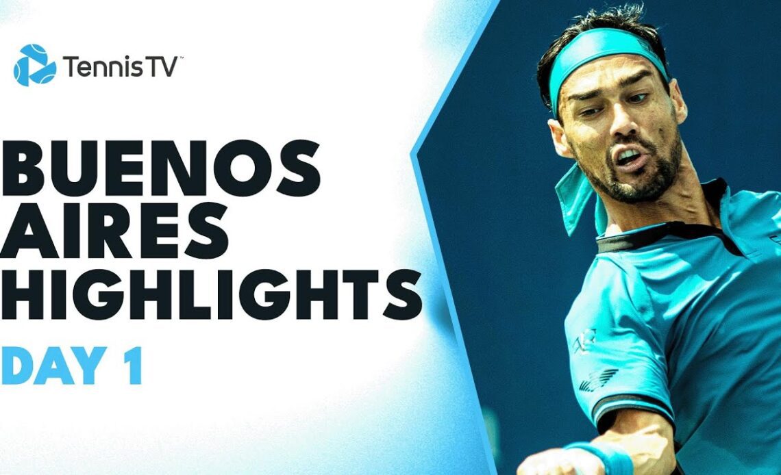 Fognini Faces Djere; Pella, Cachin, Martinez All in Action | 2023 Buenos Aires Day 1 Highlights