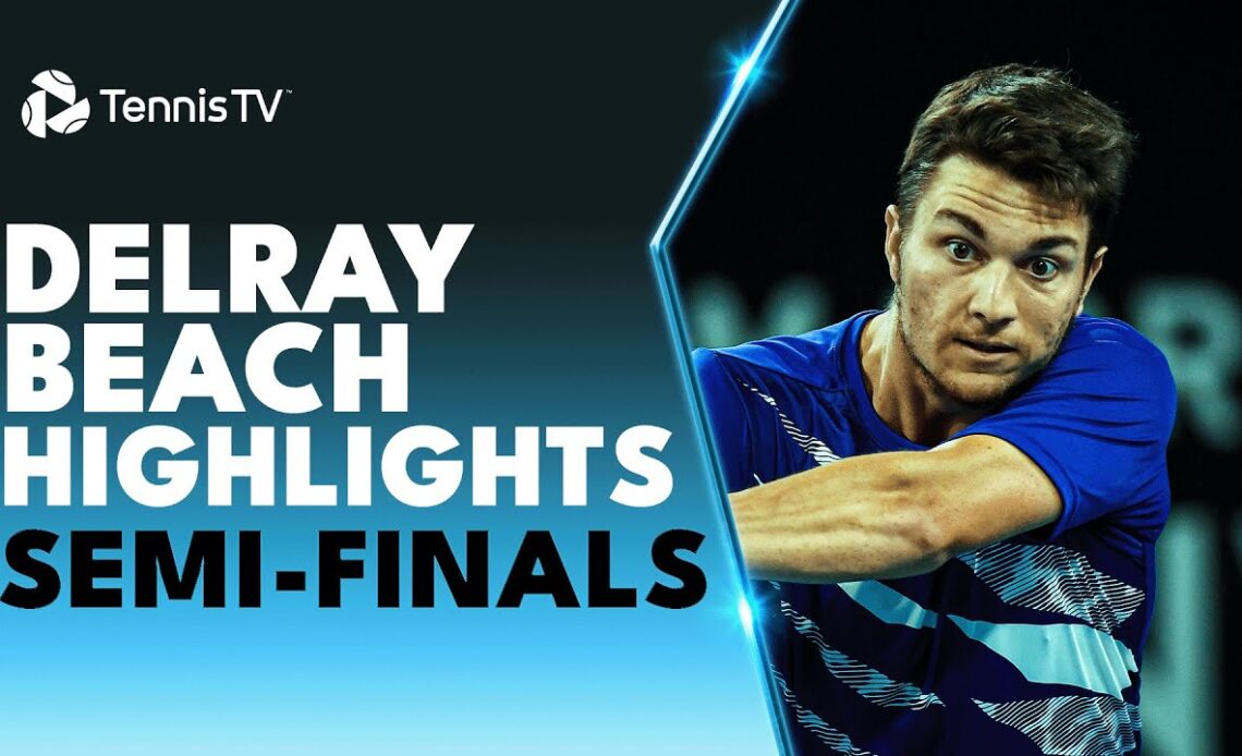 Fritz Duels With McDonald | Kecmanovic Clashes With Albot | 2023 Delray Beach Semi-Final Highlights