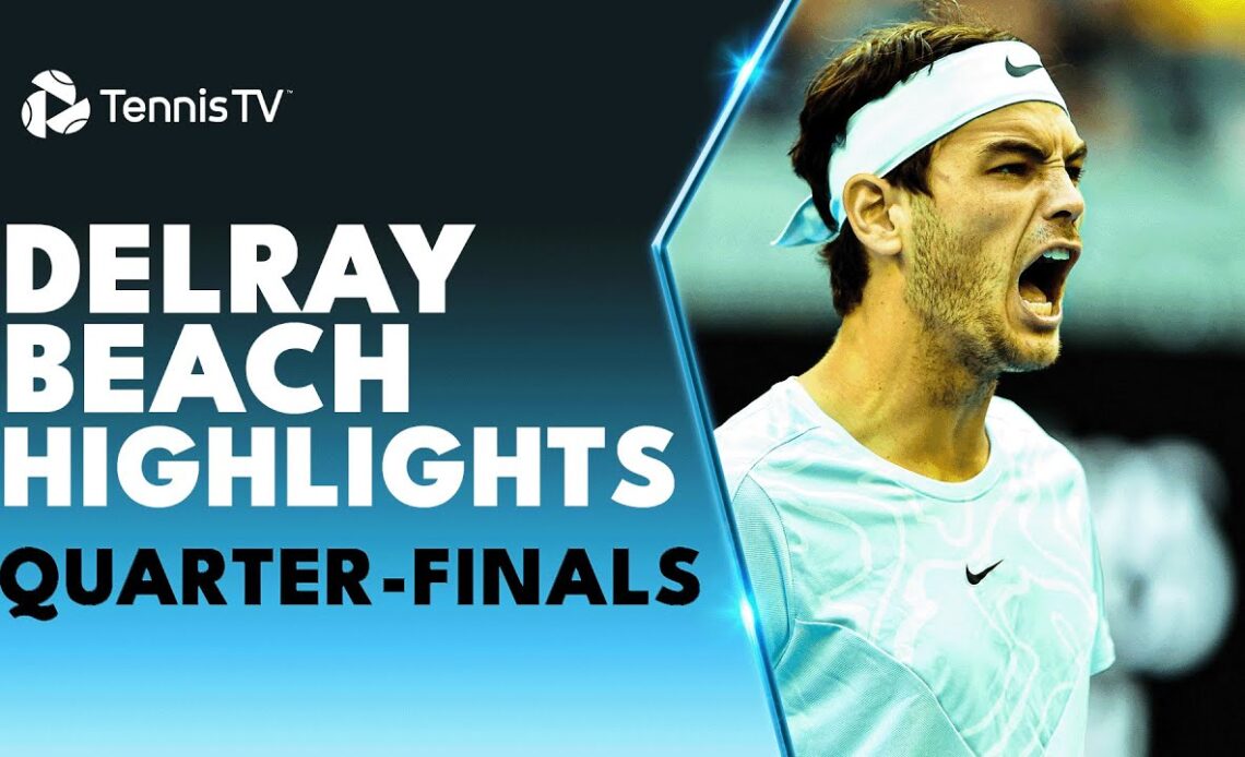 Fritz and Paul Headline; Kecmanovic Battles Giron | 2023 Delray Beach Quarter-Final Highlights