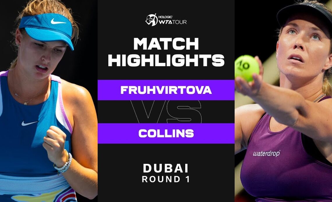 Linda Fruhvirtova vs. Danielle Collins | 2023 Dubai Round 1 | WTA Match Highlights