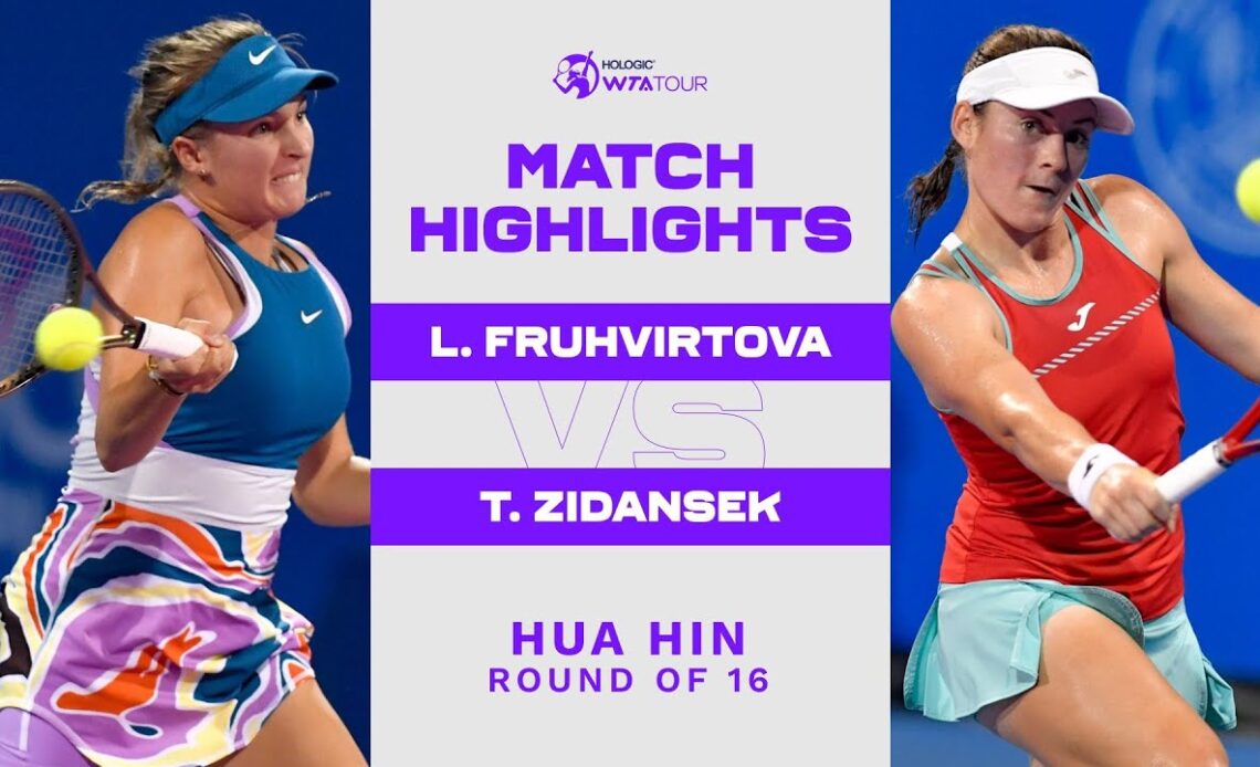 Linda Fruhvirtova vs. Tamara Zidansek | Hua Hin Round of 16 | WTA Match Highlights