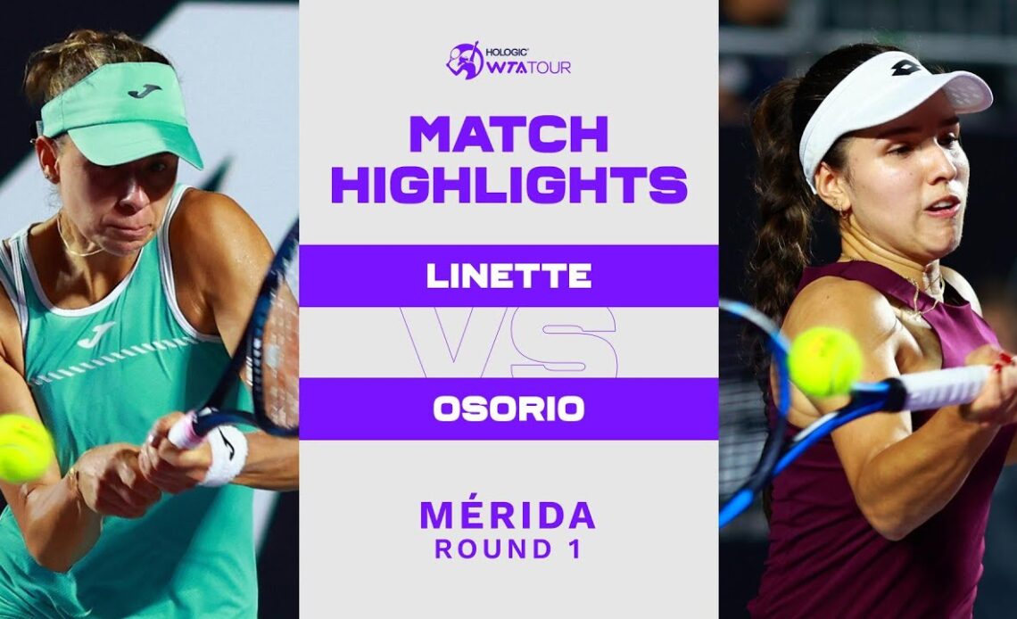 Magda Linette vs. Camila Osorio | 2023 Mérida Round 1| WTA Match Highlights