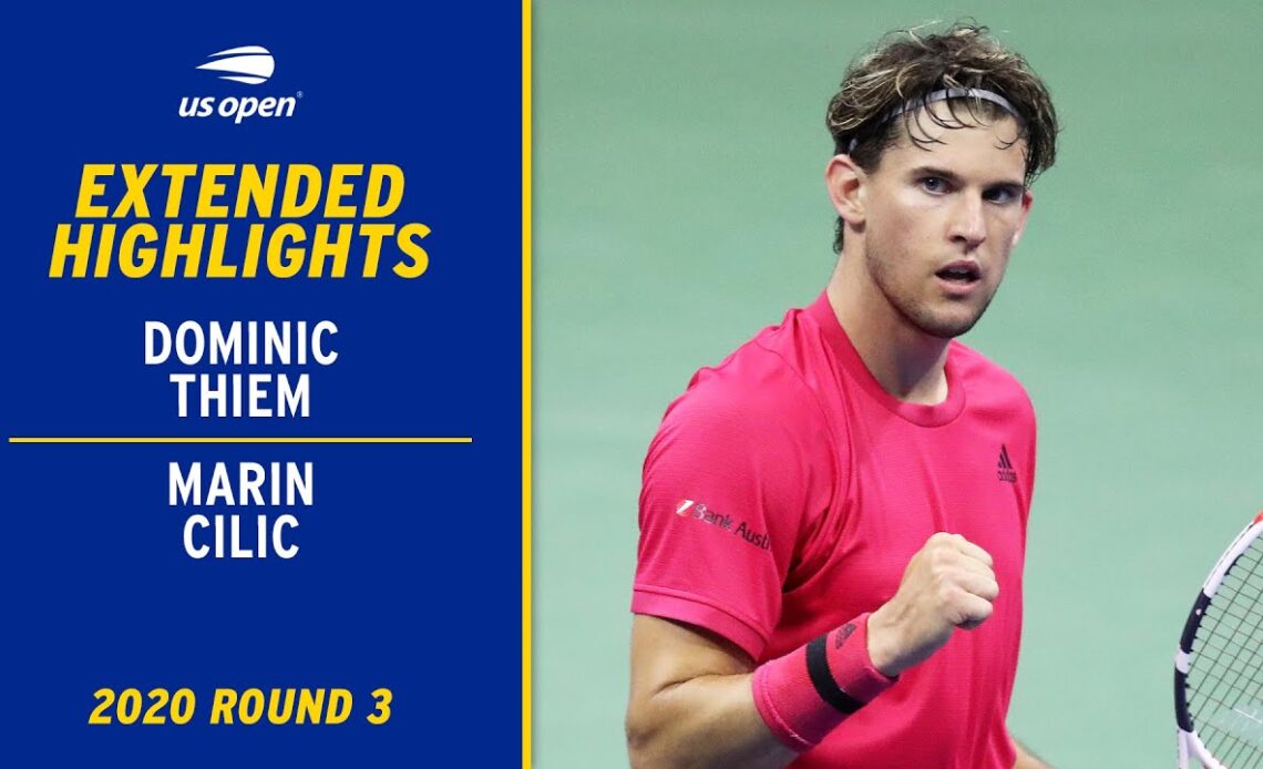 Marin Cilic vs. Dominic Thiem Extended Highlights | 2020 US Open 2020 Round 3