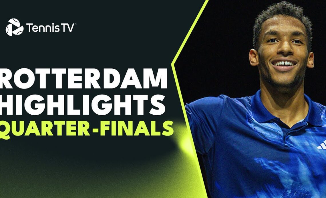 Medvedev vs Auger-Aliassime, Sinner Faces Wawrinka & More | Rotterdam 2023 Highlights Quarter-Finals