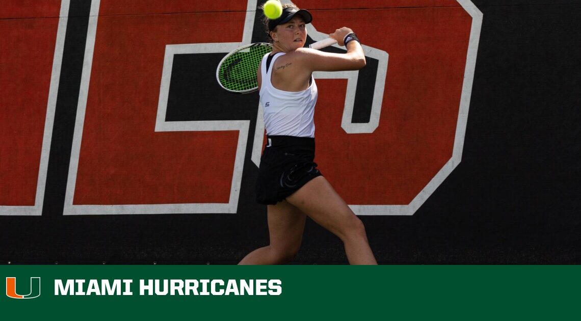 Noel Retains Top-20 Spots in Singles and Doubles – University of Miami Athletics
