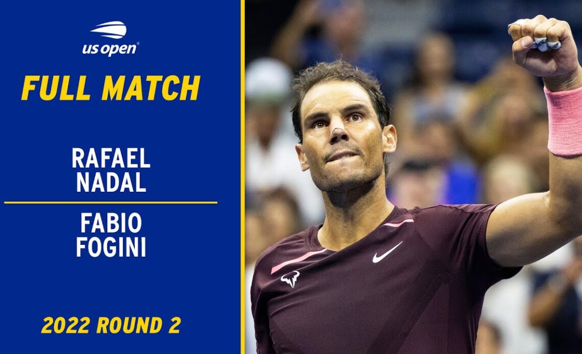 Rafael Nadal vs. Fabio Fognini Full Match | 2022 US Open Round 2