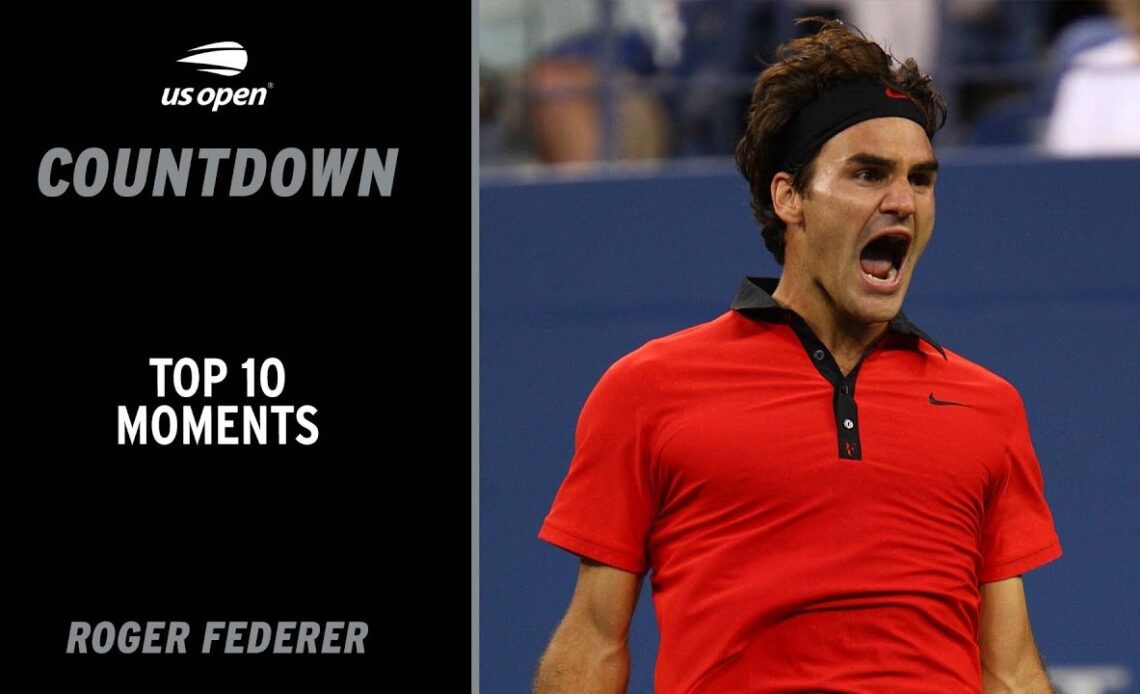 Roger Federer | Top 10 Moments | US Open