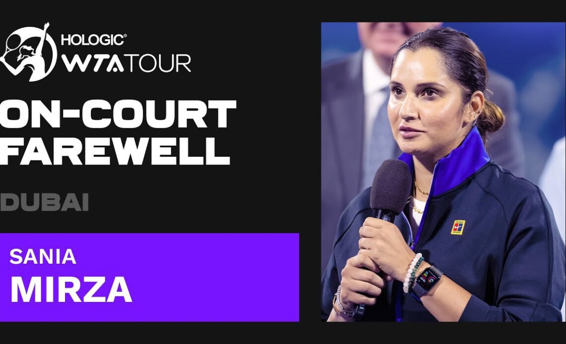 Sania Mirza's emotional final words as she retires from tennis | 2023 Dubai Farewell Ceremony