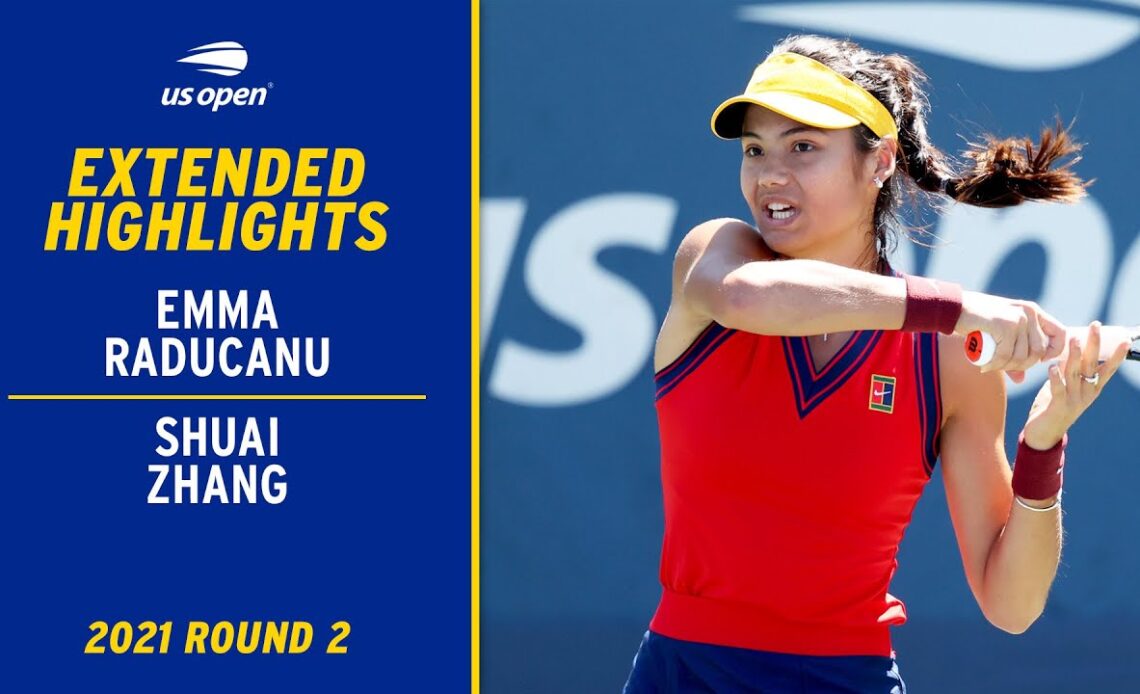 Shuai Zhang vs. Emma Raducanu Extended Highlights | 2021 US Open Round 2