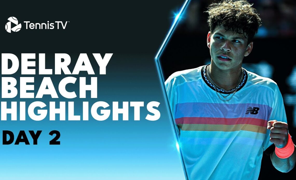 Sock Faces ATP Debutant Pecotic | Shelton, Wolf, Giron Feature | 2023 Delray Beach Day 2 Highlights