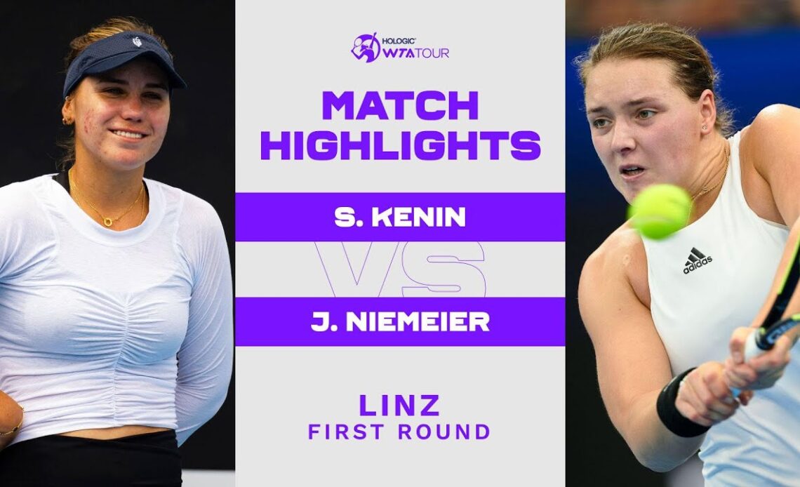 Sofia Kenin vs. Jule Niemeier | 2023 Linz First Round | WTA Match Highlights
