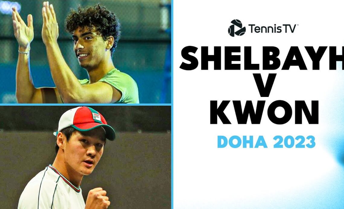 The First Jordanian To Play An ATP Tour Match! Shelbayh vs Kwon Highlights | Doha 2023