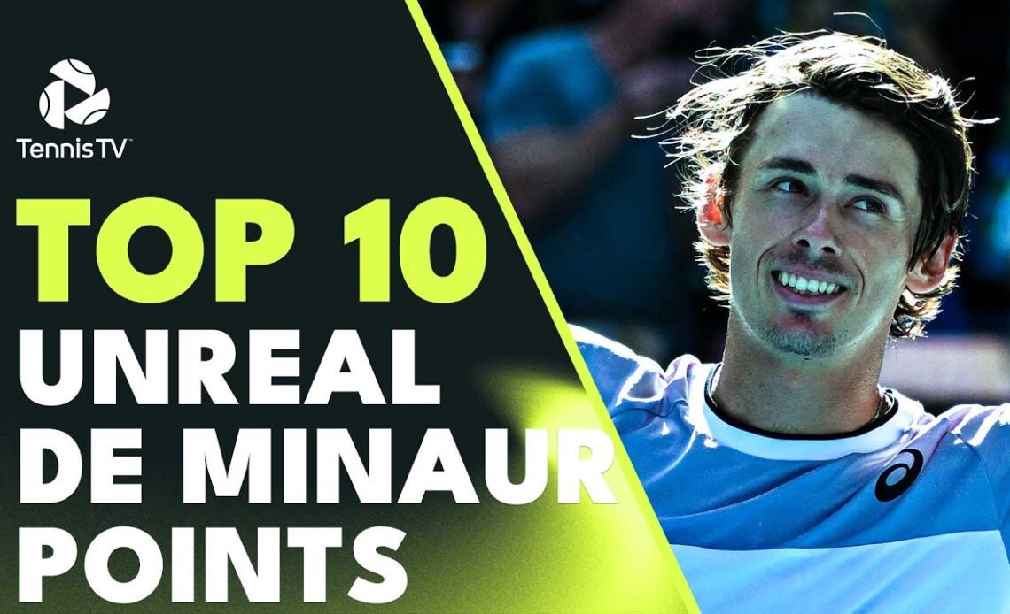 Top 10 UNREAL Alex De Minaur Tennis Points 😍