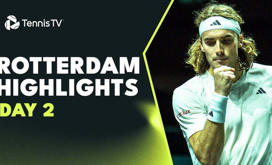 Tsitsipas, Medvedev, Auger Aliassime & Zverev All Feature | Rotterdam 2023 Highlights Day 2