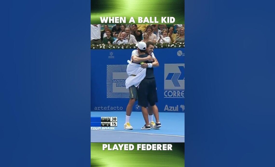 Tsonga Needed Help Against Federer - Enter Ball Kid! 😂