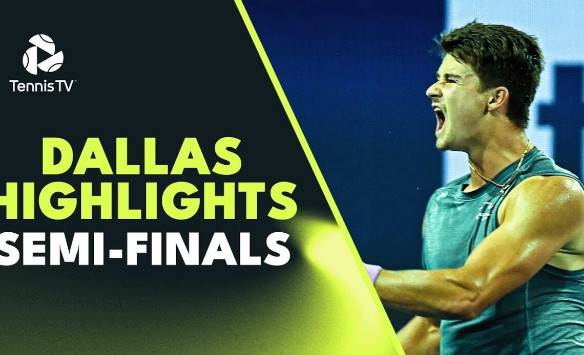 Wolf Faces Isner; Wu and Fritz Tangle | Dallas 2023 Semi-Final Highlights