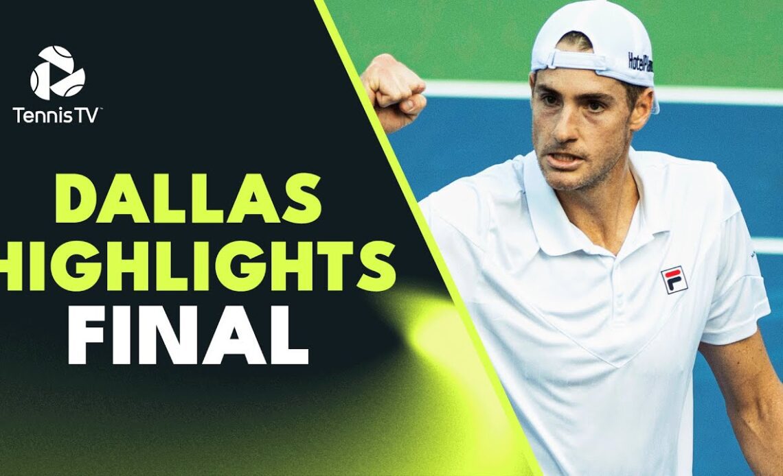 Wu and Isner Clash Dallas 2023 Final Highlights VCP Tennis