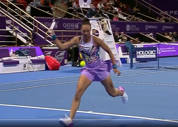 Watch: Zheng Dazzles Doha with WTA Shot of Year