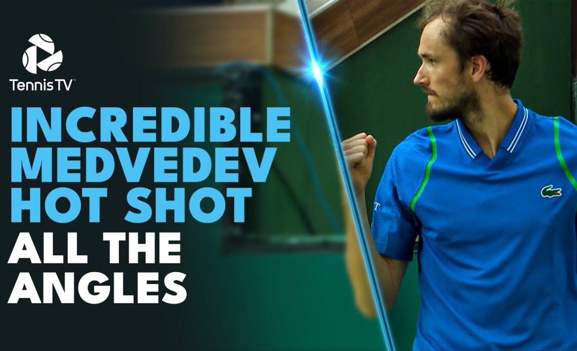 All The Angles Of INCREDIBLE Daniil Medvedev Overhead | Indian Wells 2023