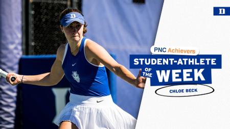 Beck Named PNC Achiever Student-Athlete of the Week