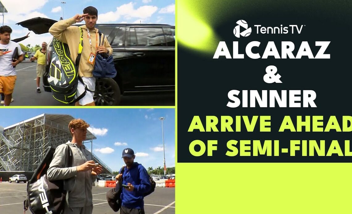 Carlos Alcaraz & Jannik Sinner Behind-The-Scenes Ahead Of Their Semi-Final Clash | Miami 2023