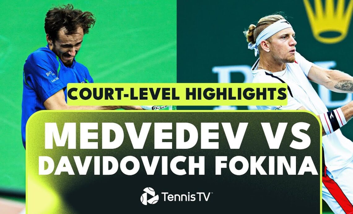 Daniil Medvedev vs Alejandro Davidovich Fokina Court-Level Highlights | Indian Wells 2023