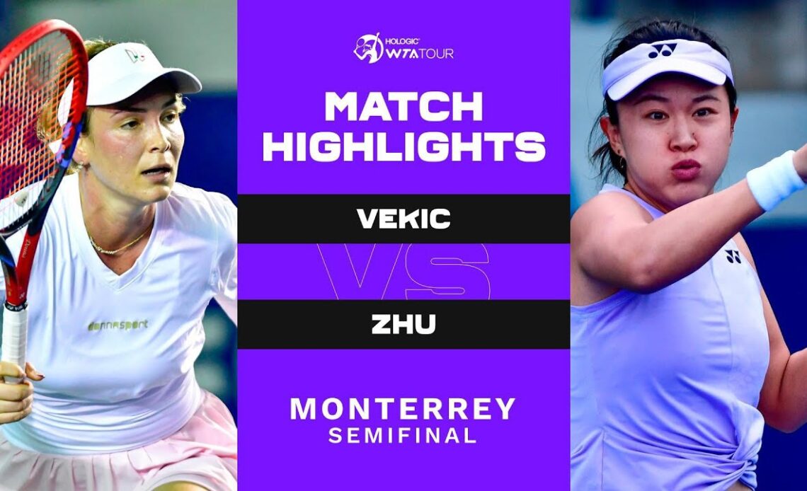 Donna Vekic vs. Lin Zhu - Match Highlights