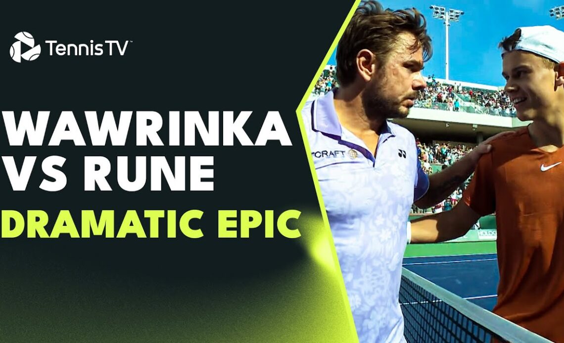 Drama & Entertainment In Wawrinka vs Rune EPIC 😱 | Indian Wells 2023