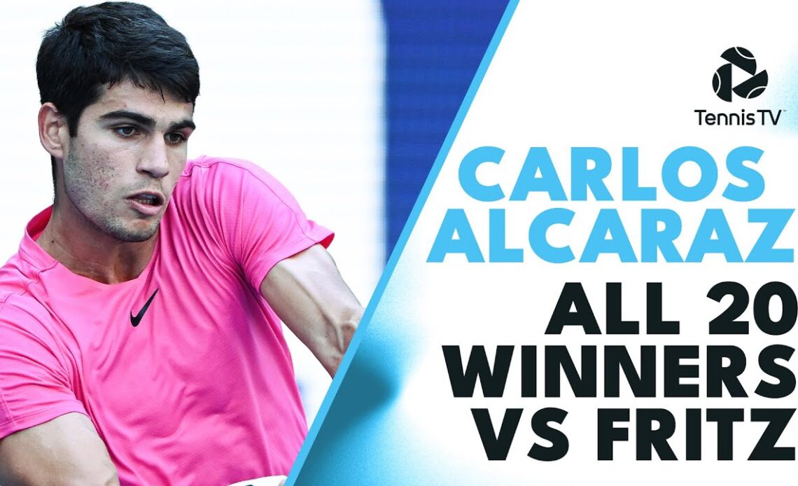 EVERY Carlos Alcaraz Winner vs Taylor Fritz! | Miami 2023