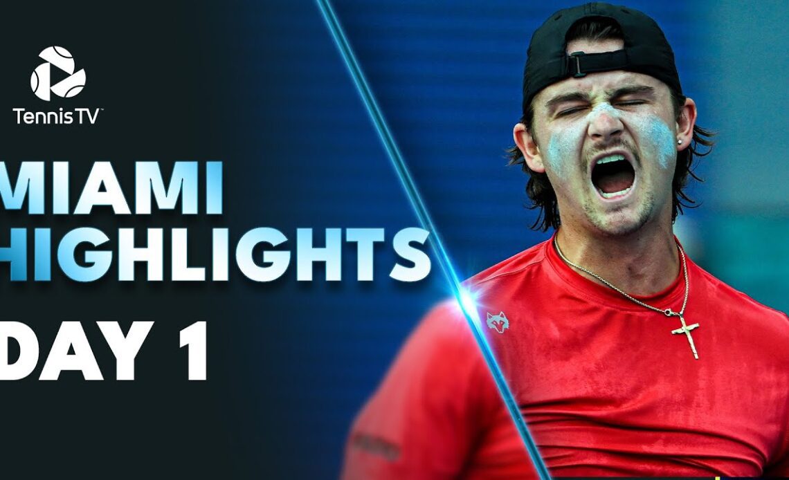 Murray Plays Lajovic; Isner & Bublik In Action | Miami 2023 Highlights Day 1