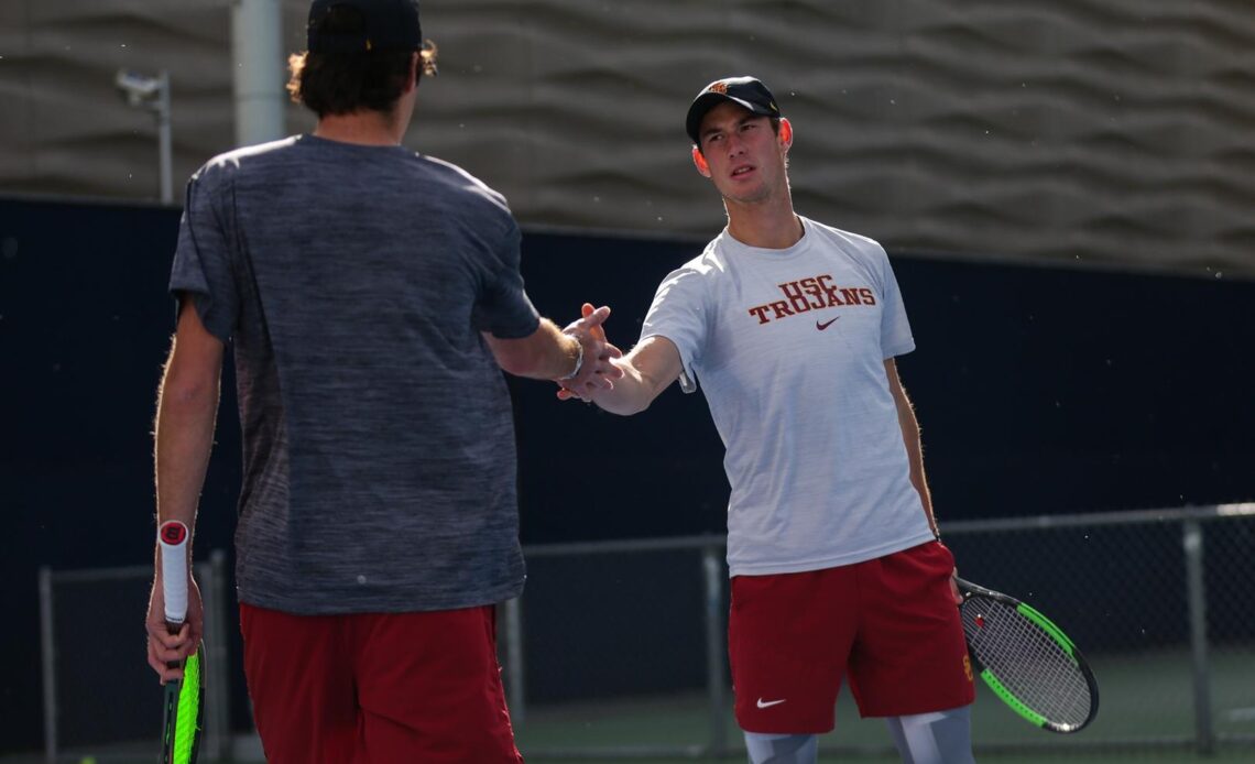 No. 8 USC Men's Tennis Welcomes Baylor To Marks Stadium For Friday Dual