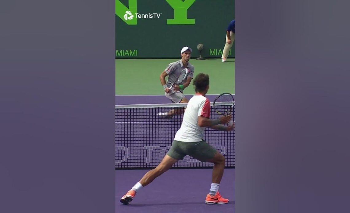 Novak Djokovic & Rafael Nadal Play INCREDIBLE Point 🤯
