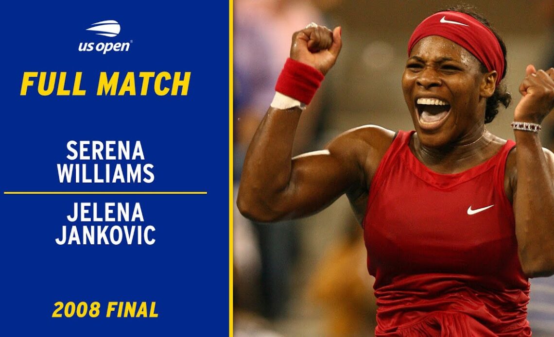 Serena Williams vs. Jelana Jankovic Full Match | 2008 US Open Final