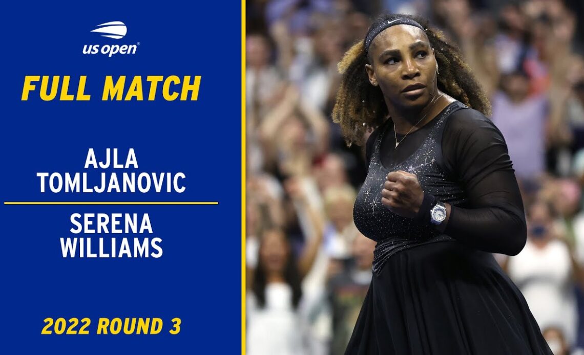 Serena's Last Match! | Ajla Tomljanovic vs. Serena Williams Ful Match | 2002 US Open Round 3