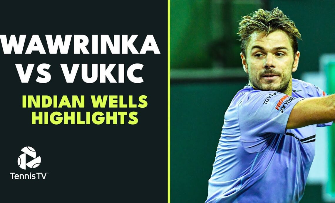 Stan Wawrinka vs Aleksandar Highlights | Indian Wells 2023