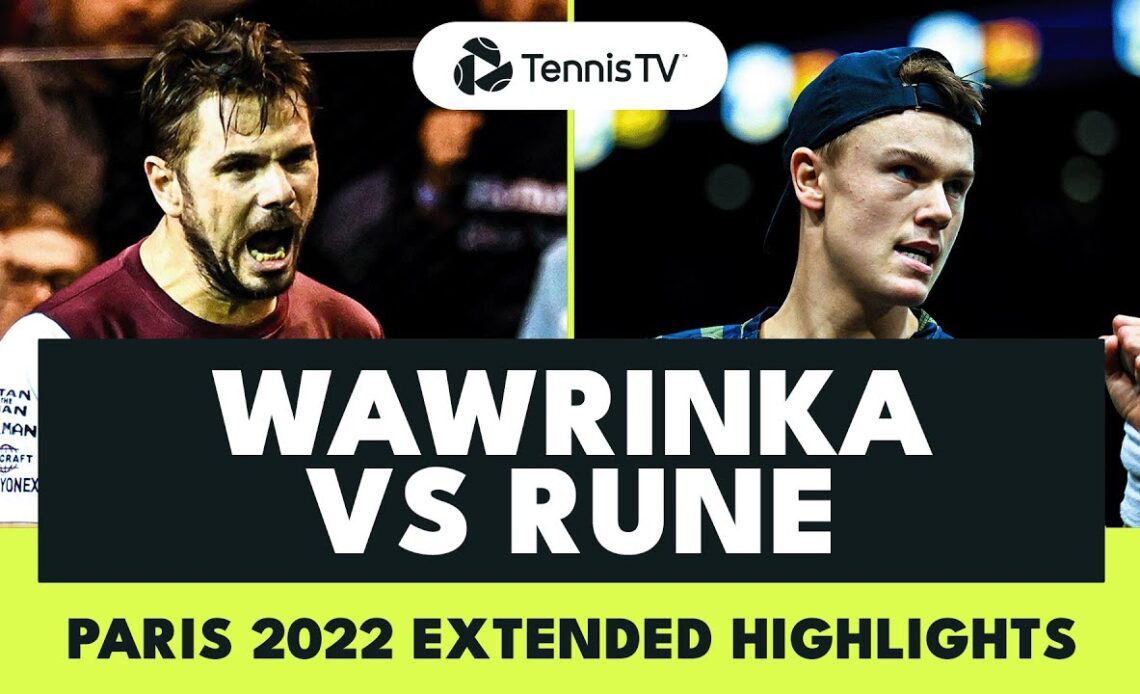 Stan Wawrinka vs Holger Rune Dramatic Match! | Paris 2022 Extended Highlights